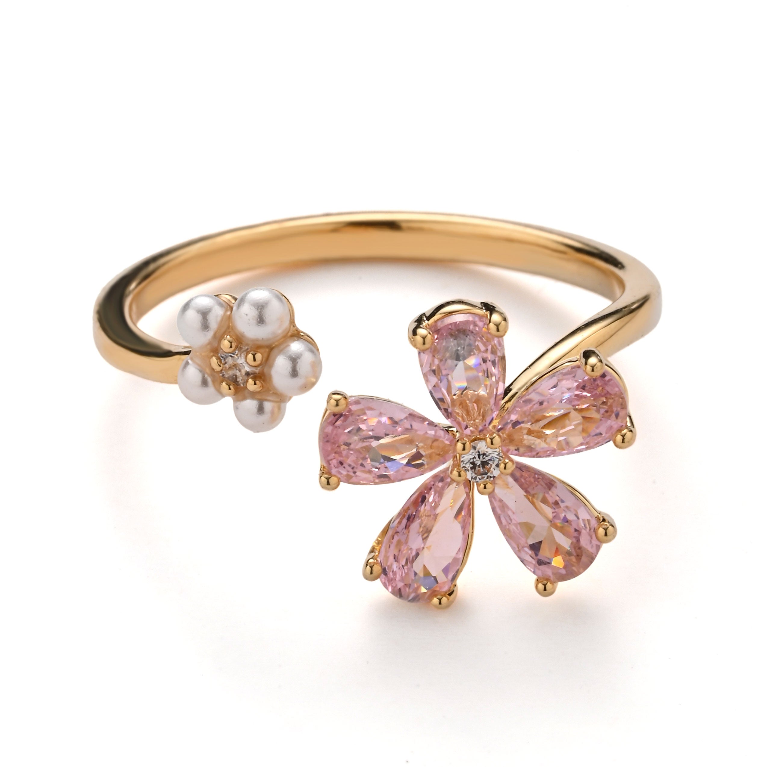 Anillo envolvente de perla Sakura